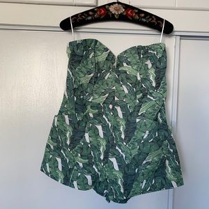 Jungle print romper
